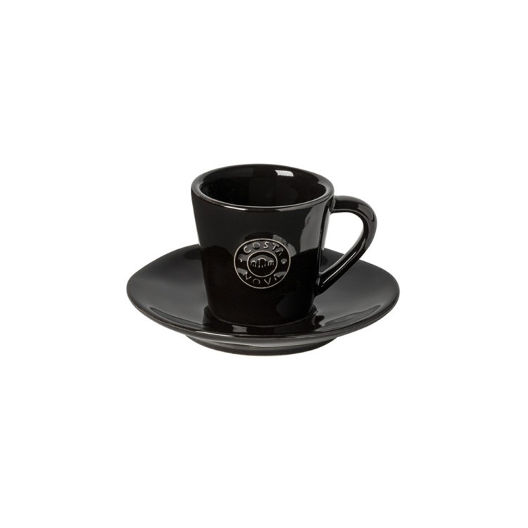 Кофейная пара NOCS06-BLK(NOCS06-902), керамика, Black, Costa Nova