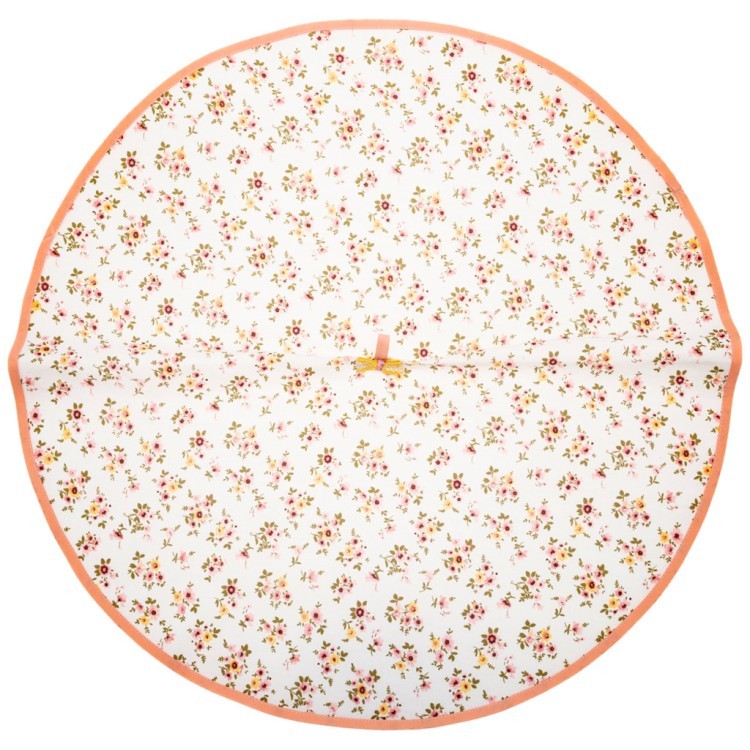 Полотенце круглое "полевые цветы ",d 73см,100% х\б, белый SANTALINO (850-882-8)