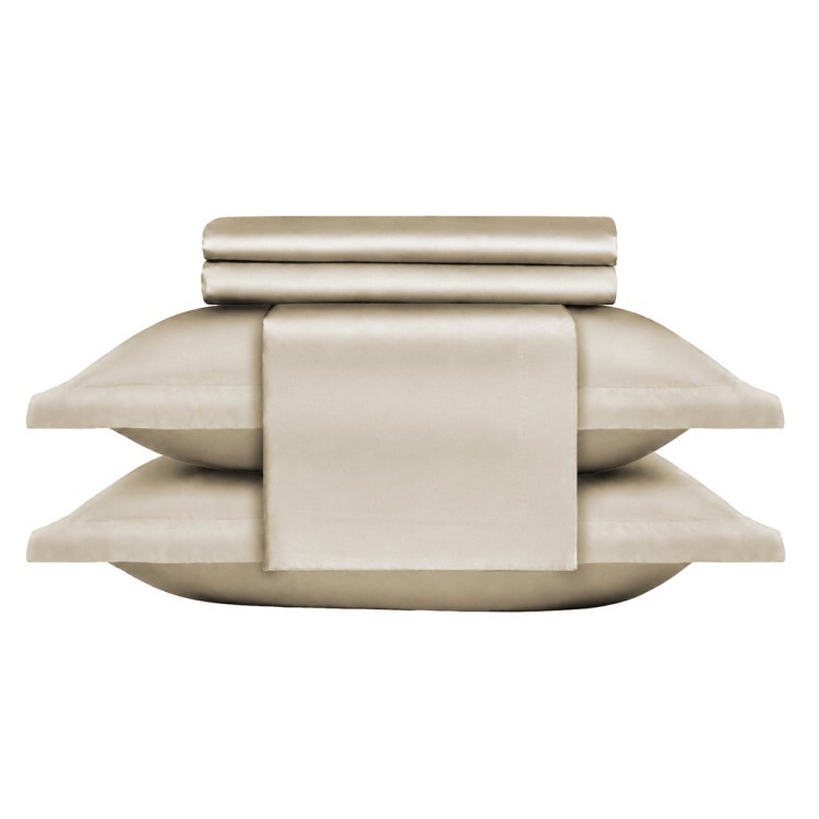 Кпб,king size,"solid" бежевый, сатин, хлопок 100%,п.240х260-1шт,пр.260х260-1шт,н.50х70-2шт/70х70-2ш Lefard (989-004-19)