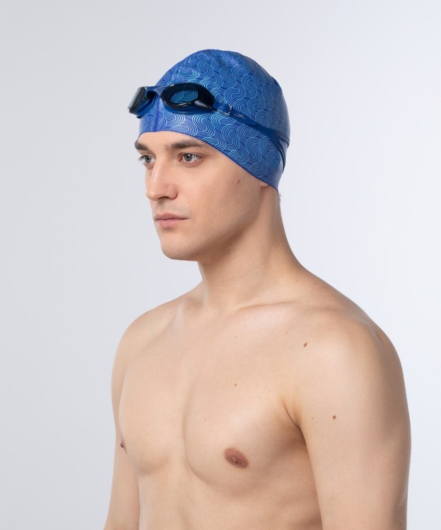 Шапочка для плавания 25DEGREES Twist Blue, силикон (2104929)