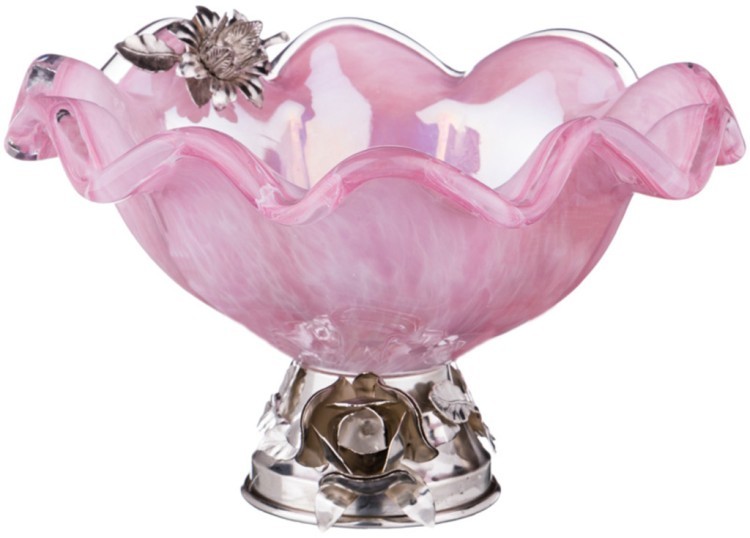 Декоративная чаша диаметр=25 см. высота=15 см. White Cristal (647-703) 