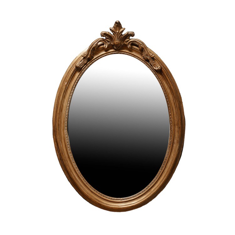 Зеркало MirrorMR05, Массив дерева, brass/brown, ROOMERS FURNITURE