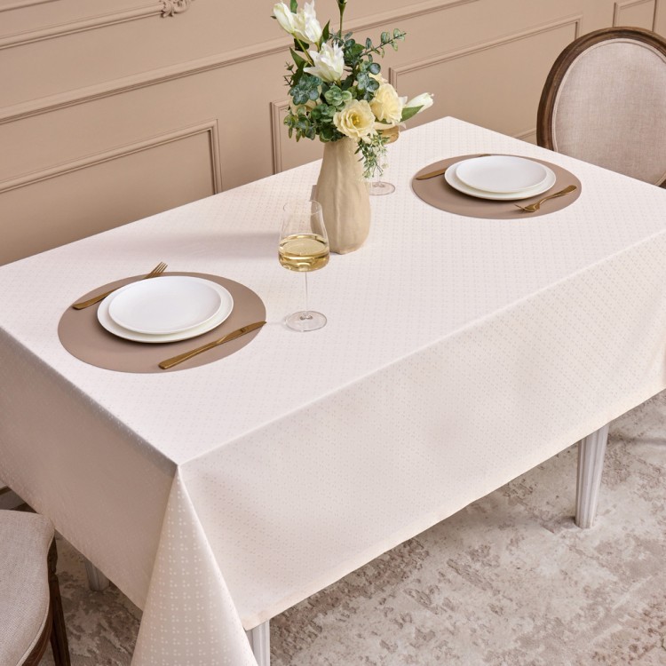Скатерть 145х300см шампань евроуголок 100% полиэстер SANTALINO (805-027-1)