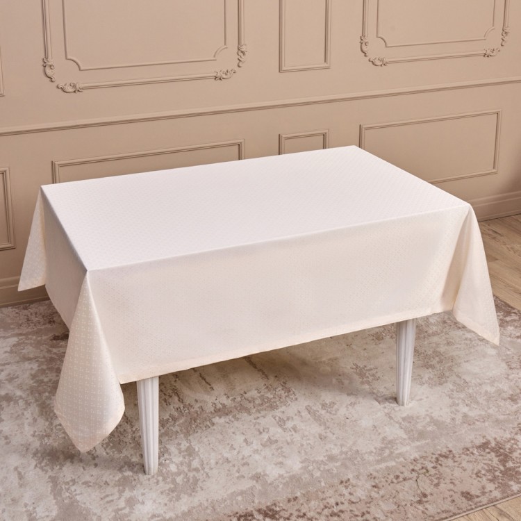 Скатерть 145х300см шампань евроуголок 100% полиэстер SANTALINO (805-027-1)