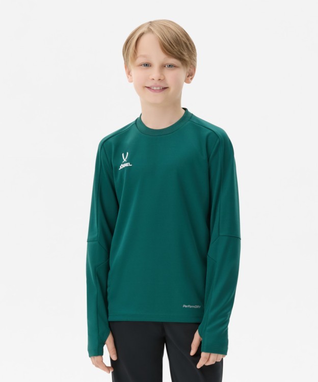 Джемпер тренировочный JOGEL DIVISION PerFormDRY Pro Training Top, темно-зеленый, детский (2120941)