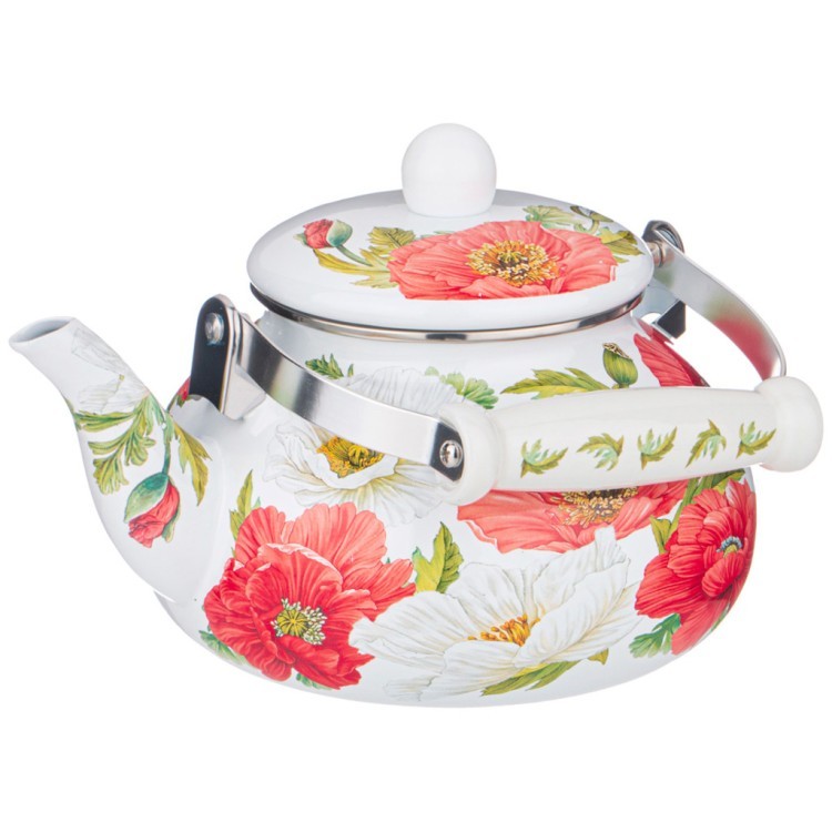 Чайник agness эмалированный серия "маки" 2,5 л Agness (934-446) Чайник agness эмалированный серия "маки" 2,5 л Agness (934-446)