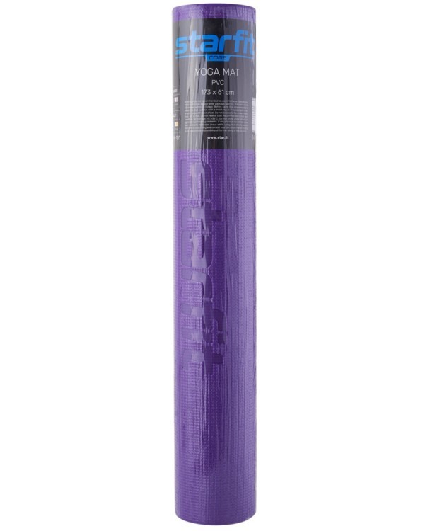 Коврик для йоги и фитнеса FM-101, PVC, 173x61x0,4 см, фиолетовый (1005315) Коврик для йоги и фитнеса FM-101, PVC, 173x61x0,4 см, фиолетовый (1005315)