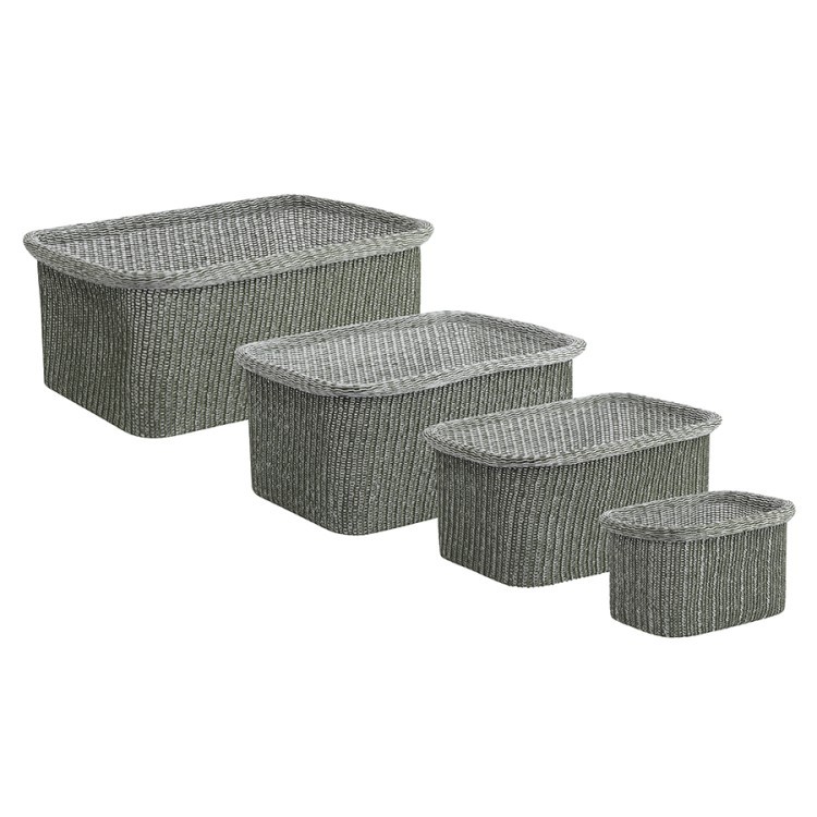 Набор из 4-х корзин для хранения sustainable collection, оливковый (77686) Набор из 4-х корзин для хранения sustainable collection, оливковый (77686)