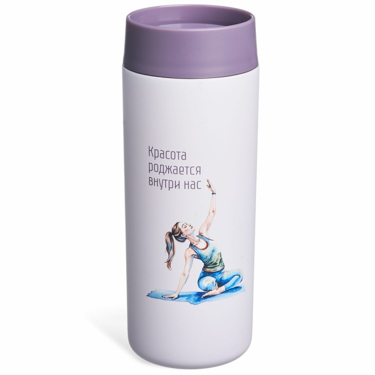 Термокружка yoga 350 мл, колба нерж.сталь 18/10 Agness (798-114)