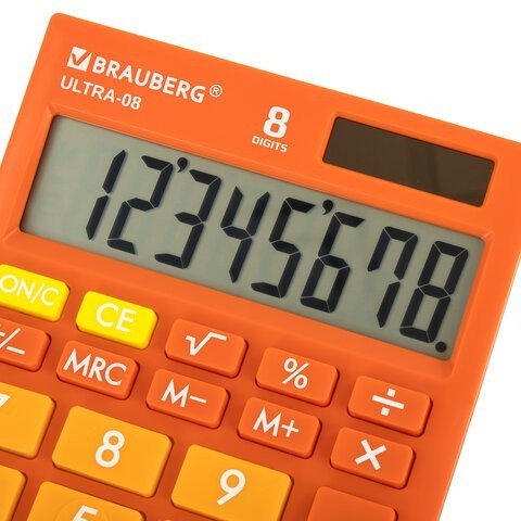 Калькулятор настольный компактный Brauberg Ultra-08-RG 8 разрядов 250511 (1) (86047) Калькулятор настольный компактный Brauberg Ultra-08-RG 8 разрядов 250511 (1) (86047)