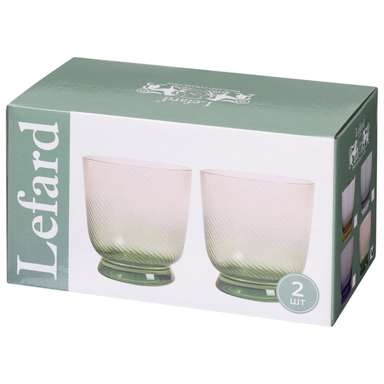 Набор стаканов "twist & shine" purple, 2 шт/360 мл Lefard (687-012)