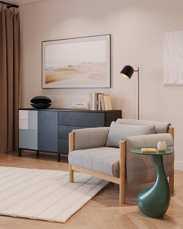 Столик приставной tiu, D36 см, зеленый (78228)