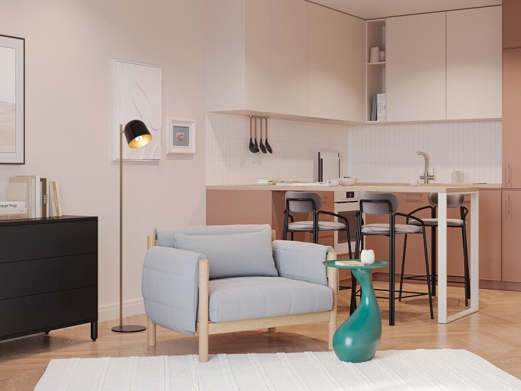 Столик приставной tiu, D36 см, зеленый (78228)