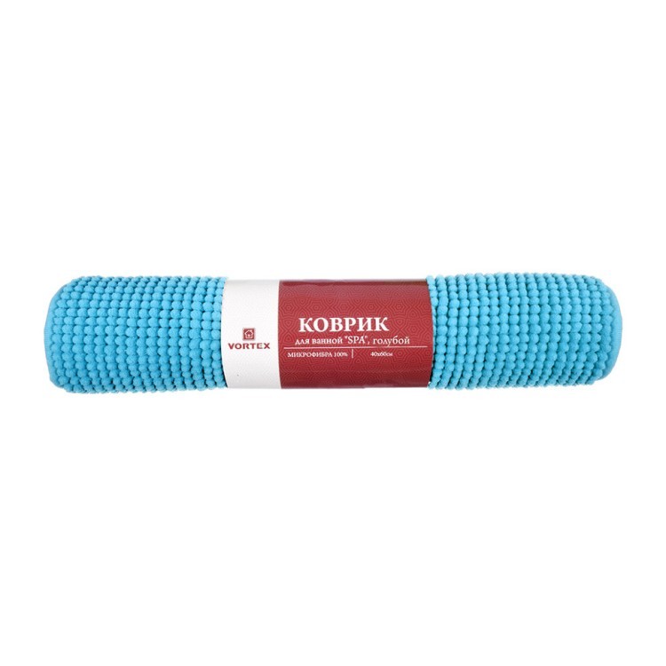 Коврик для ванной Vortex Spa 40х60 см голубой 24261 (72539) Коврик для ванной Vortex Spa 40х60 см голубой 24261 (72539)