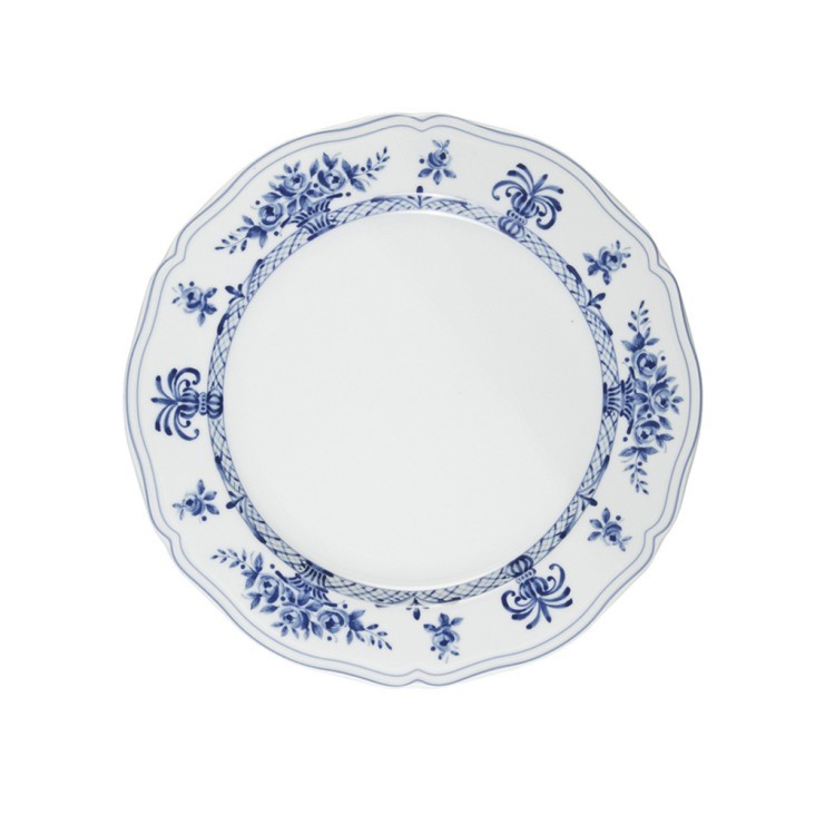 Тарелка LNAN032BL001160, фарфор, white, blue, LE COQ