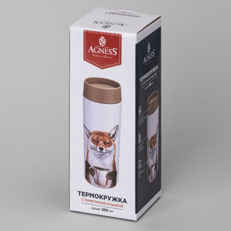 Термокружка foxy 350 мл Agness (798-103)