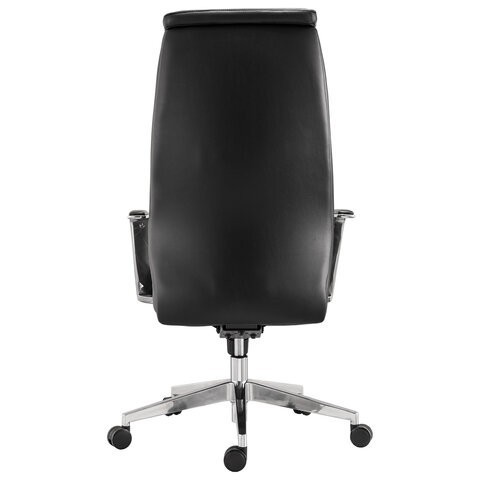 Кресло офисное BRABIX PREMIUM Jazz EX-757, алюминий, экокожа, черное, 532489 (1) (96499)