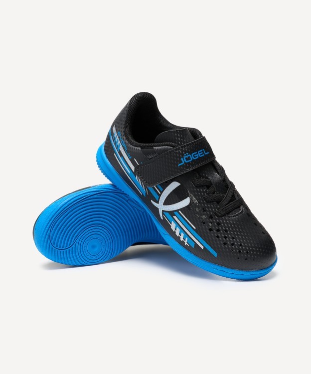 Бутсы зальные JOGEL Evofly IN Talant Black/blue, детский (2134469)