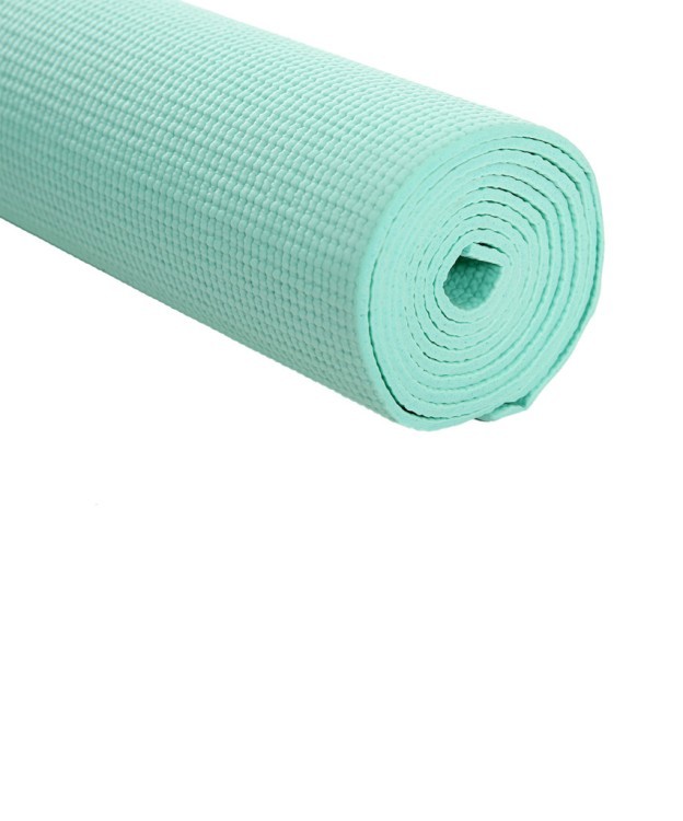 Коврик для йоги и фитнеса FM-101, PVC, 173x61x0,4 см, мятный (1005316) Коврик для йоги и фитнеса FM-101, PVC, 173x61x0,4 см, мятный (1005316)