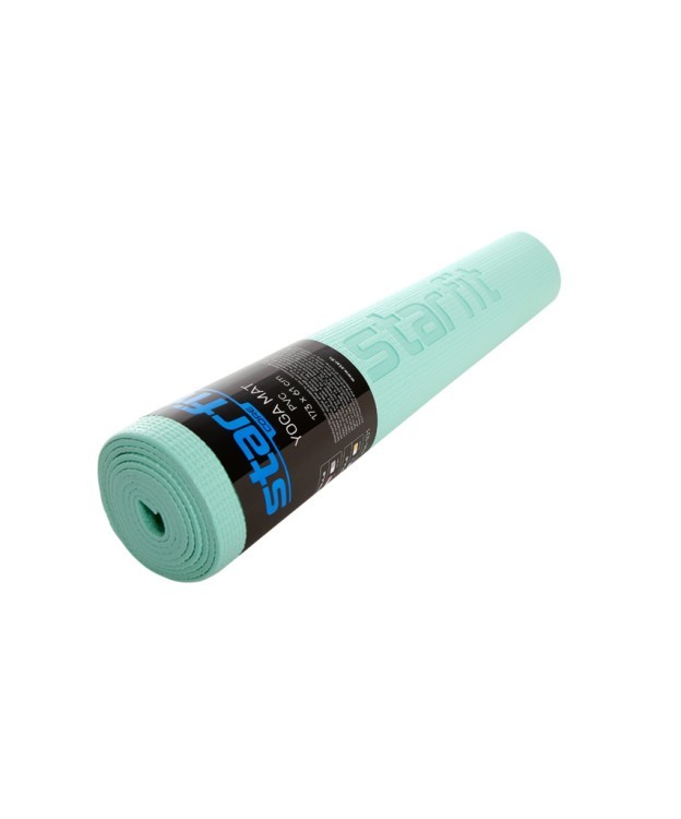 Коврик для йоги и фитнеса FM-101, PVC, 173x61x0,4 см, мятный (1005316) Коврик для йоги и фитнеса FM-101, PVC, 173x61x0,4 см, мятный (1005316)