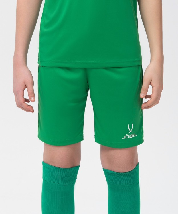 Шорты игровые JOGEL CAMP Classic Shorts, зеленый/белый, детский (702548)