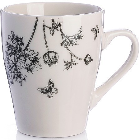 Кружка 340 млЦветы графика (мин.4шт)LR (31227) Кружка 340 млЦветы графика (мин.4шт)LR (31227)