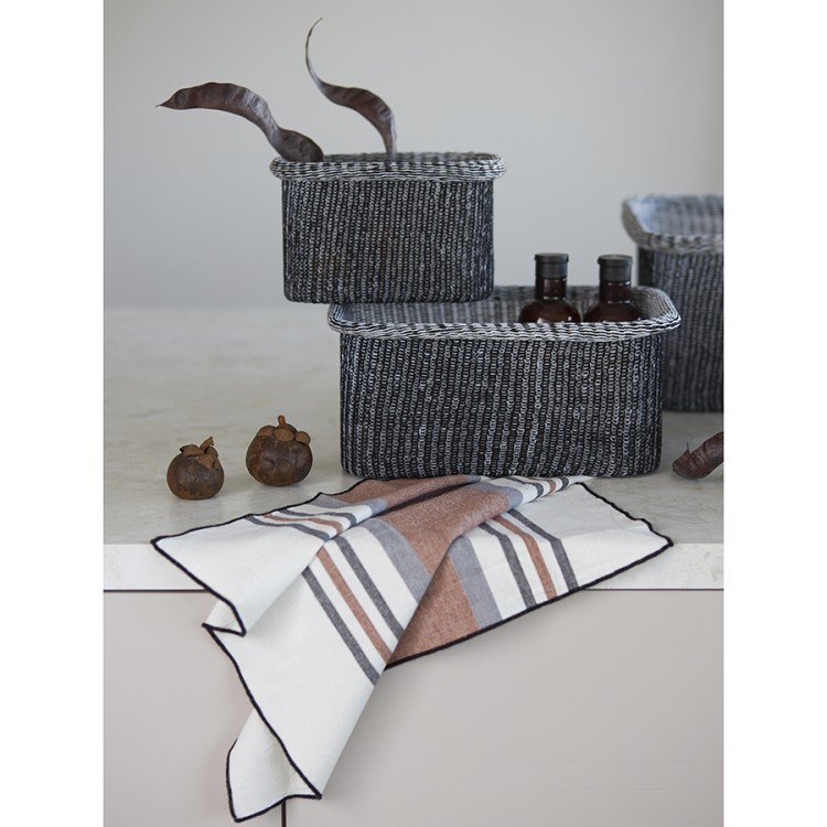 Набор из 4-х корзин для хранения sustainable collection, черный (77687) Набор из 4-х корзин для хранения sustainable collection, черный (77687)