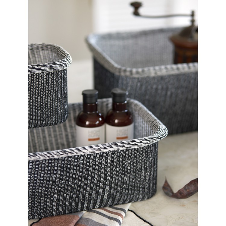 Набор из 4-х корзин для хранения sustainable collection, черный (77687) Набор из 4-х корзин для хранения sustainable collection, черный (77687)