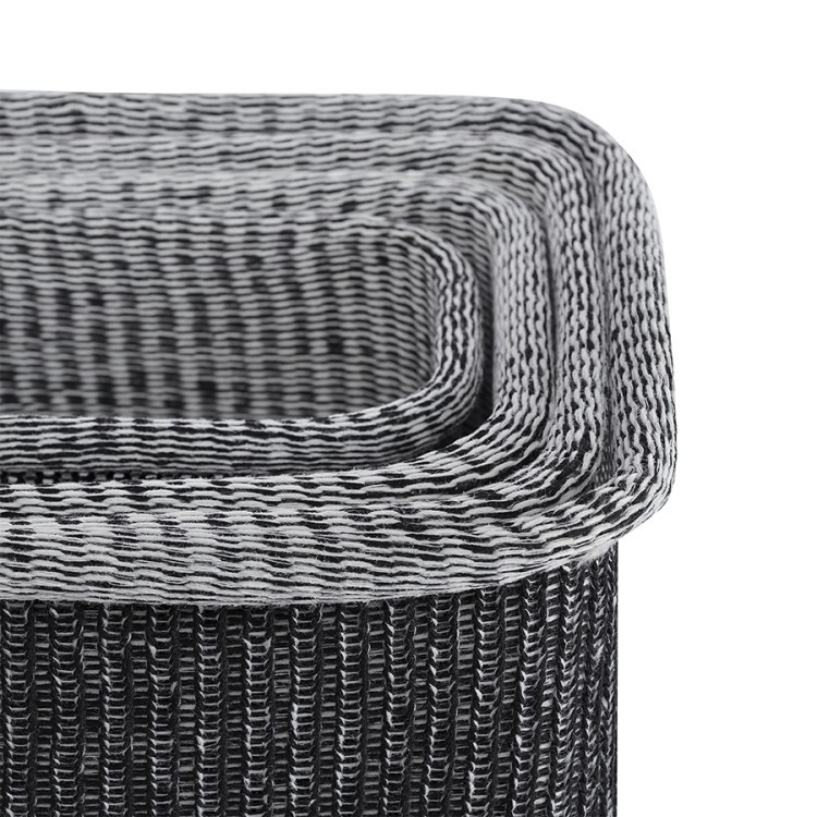 Набор из 4-х корзин для хранения sustainable collection, черный (77687) Набор из 4-х корзин для хранения sustainable collection, черный (77687)