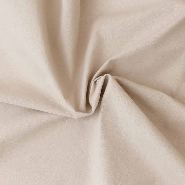 Штора из хлопка с помпонами бежево-серого цвета из коллекции essential, 150х290 см (76953)