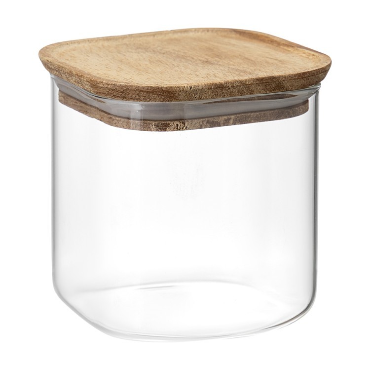 Банка для хранения квадратная glass acacia, 800 мл (79983)