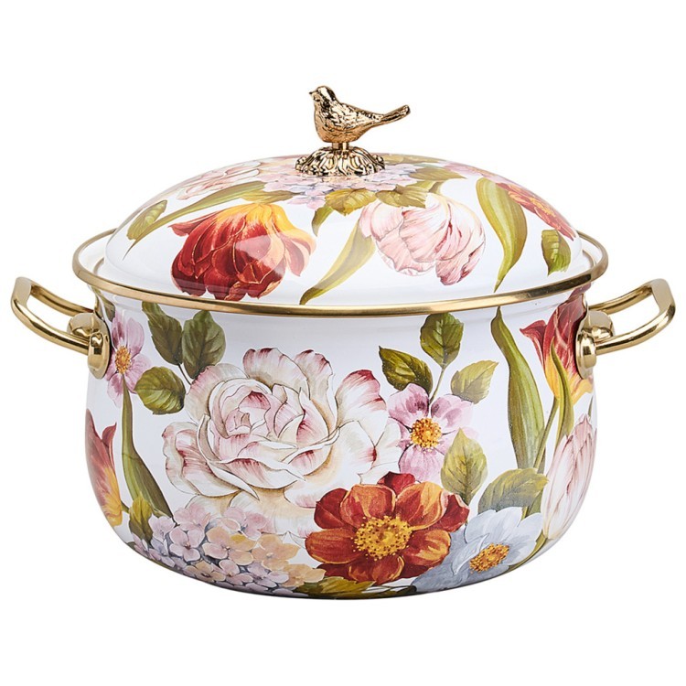 Кастрюля lefard эмалированная с крышкой серия фландрия, 2,1л, диа.16см Lefard (950-766)