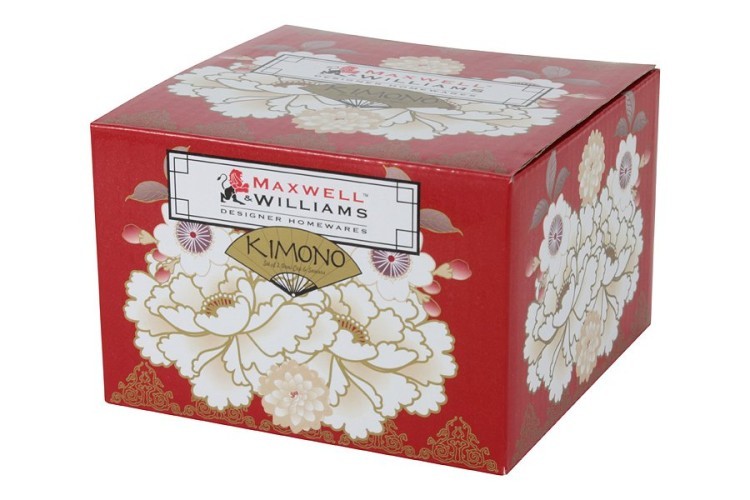 Набор: 2 чашки с блюдцами Кимоно (красный)  в подарочной упаковке - MW637-PK0403 Maxwell & Williams
