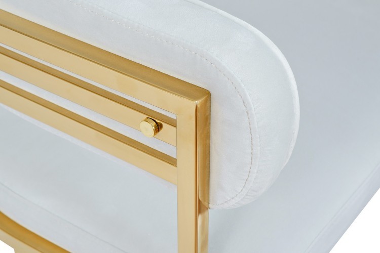 Стул велюр светло-серый/золото 60*55*73см (TT-00007393)