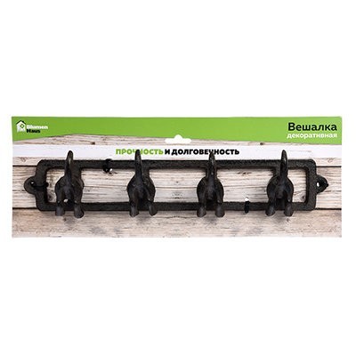 Вешалка настенная Blumen Haus Хвостики 4 крючка 66036 (66310)