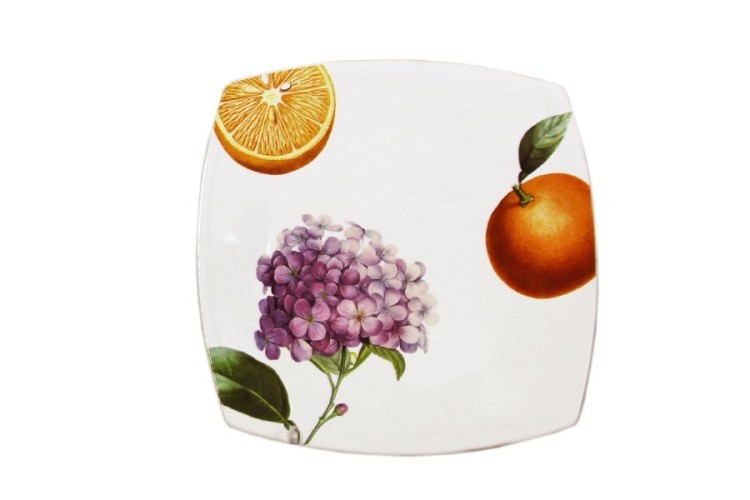 Тарелка десертная Гортензия и апельсины Ceramiche Viva ( CV2-8448.2-AL )