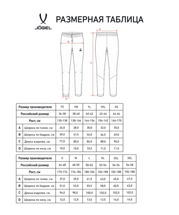Брюки тренировочные JÖGEL CAMP 2 Training No Pocket Pants, черный (2114516) Брюки тренировочные JÖGEL CAMP 2 Training No Pocket Pants, черный (2114516)