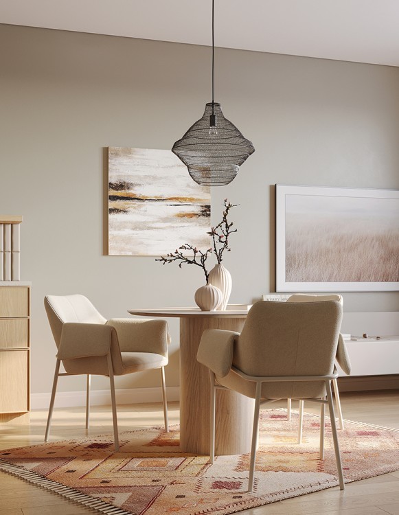 Стул aline, шенилл, серо-бежевый/бежевый (79030)