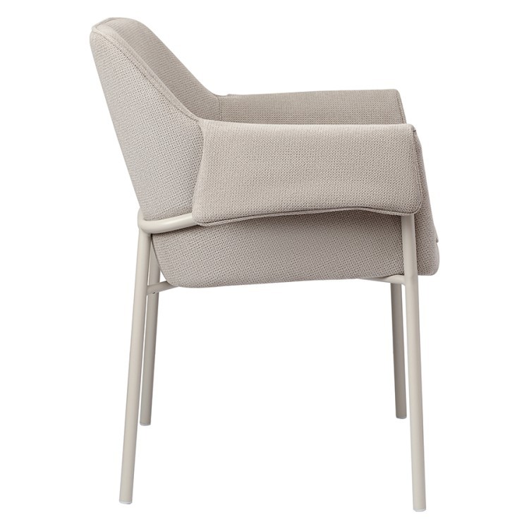 Стул aline, шенилл, серо-бежевый/бежевый (79030)