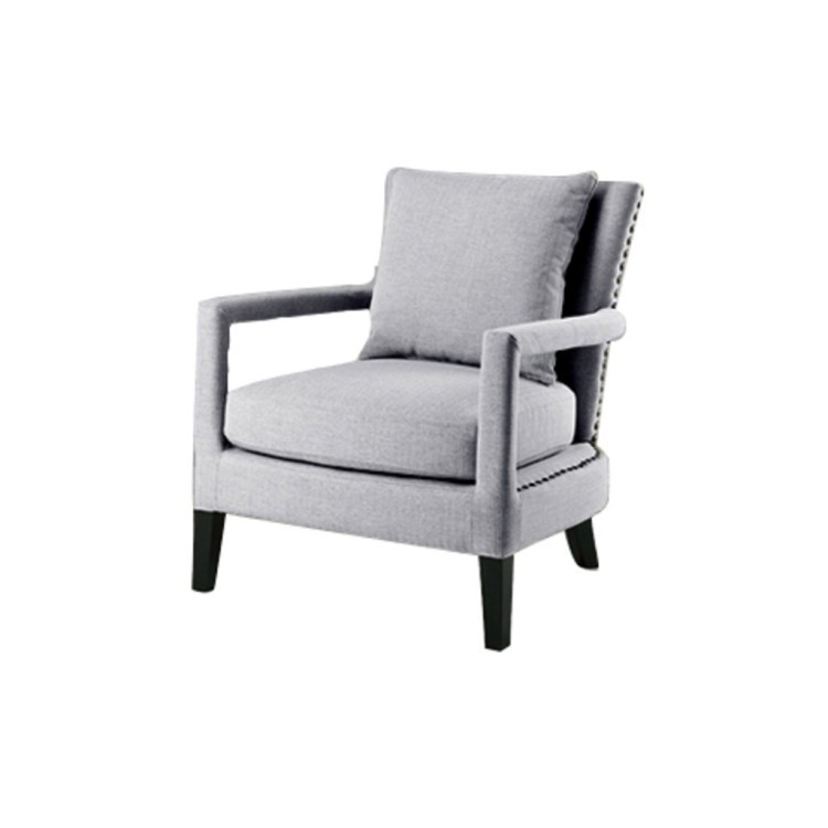 Кресло Джим Jim chair/Furla 17, дерево, текстиль, light grey, ROOMERS FURNITURE Кресло Джим Jim chair/Furla 17, дерево, текстиль, light grey, ROOMERS FURNITURE