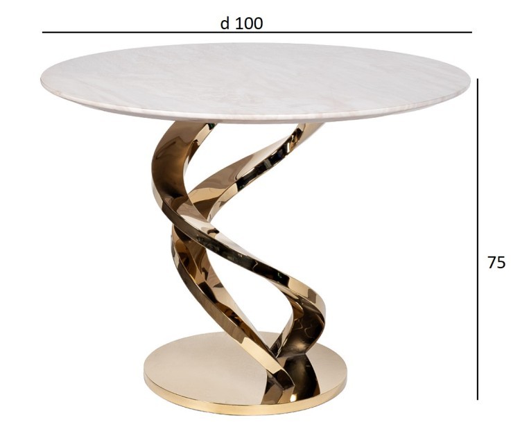 Стол Cappucino Royal d100*75см (TT-00006018)