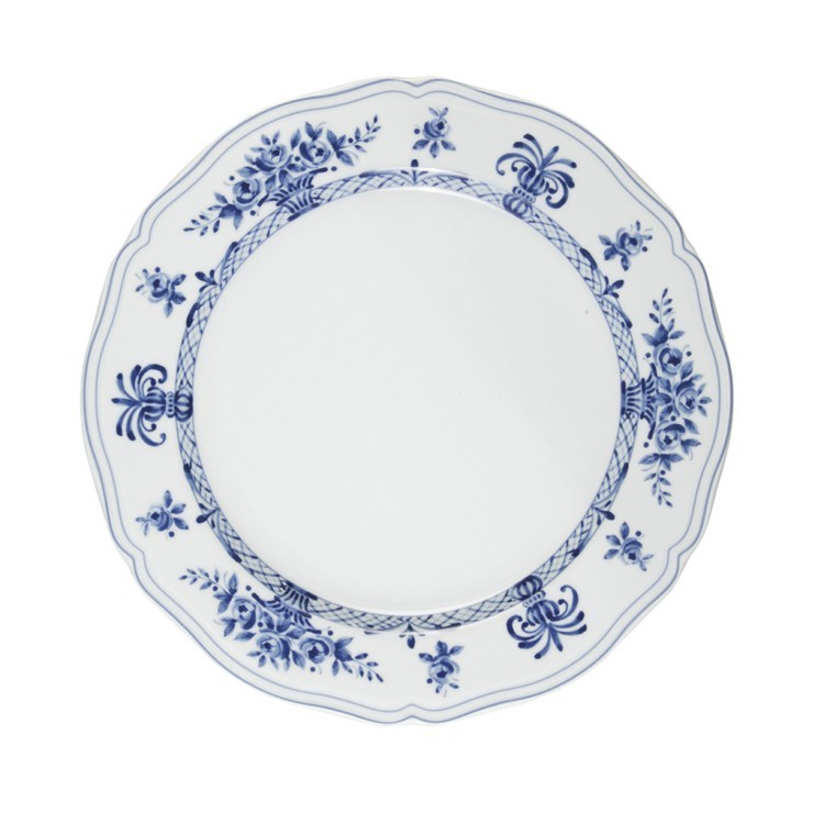 Тарелка LNAN032BL003265, 26.5, фарфор, white, blue, LE COQ