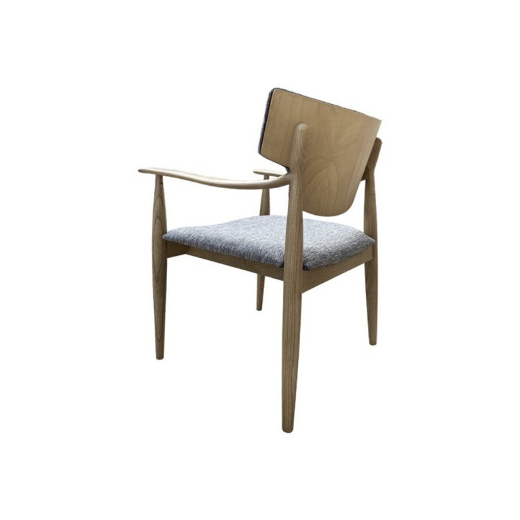 Полукресло Gusto178A/21542-47, Ясень, текстиль, grey, ROOMERS FURNITURE