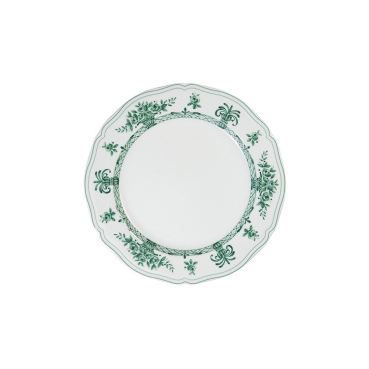 Тарелка LNAN032VD001160, фарфор, white, green, LE COQ