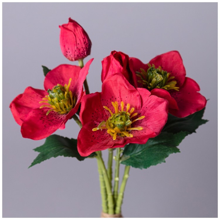 Букет искусственных цветов "геллеборус" высота= 31см Lefard (287-519)