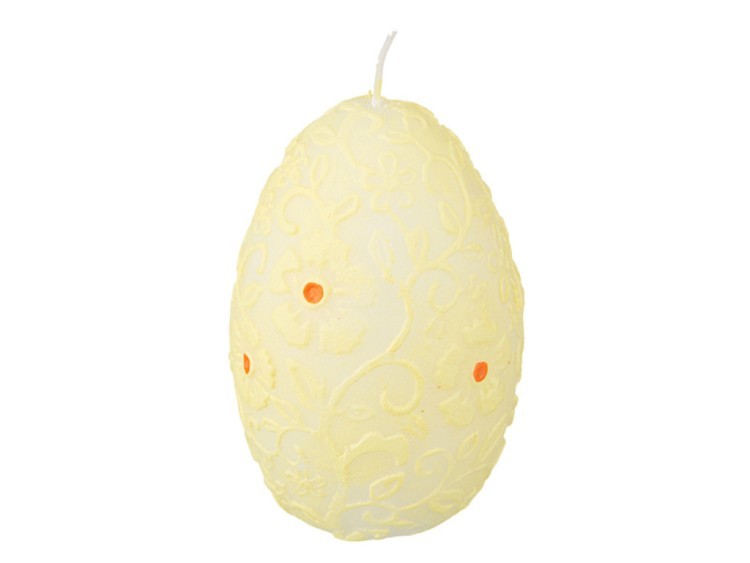 Свеча "яйцо" желтая высота=11 см. Adpal (348-517)