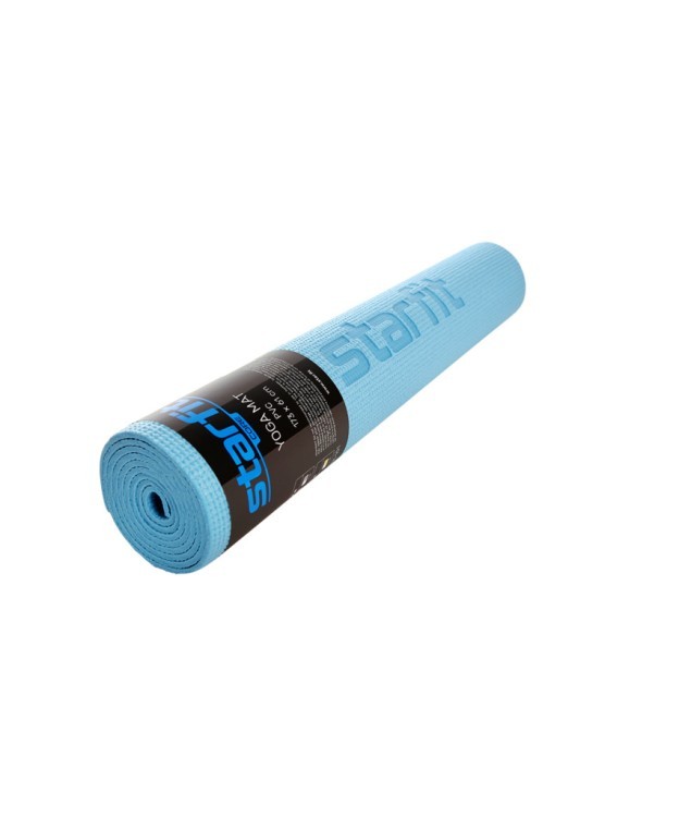 Коврик для йоги и фитнеса FM-101, PVC, 173x61x0,5 см, синий пастель (1005318) Коврик для йоги и фитнеса FM-101, PVC, 173x61x0,5 см, синий пастель (1005318)