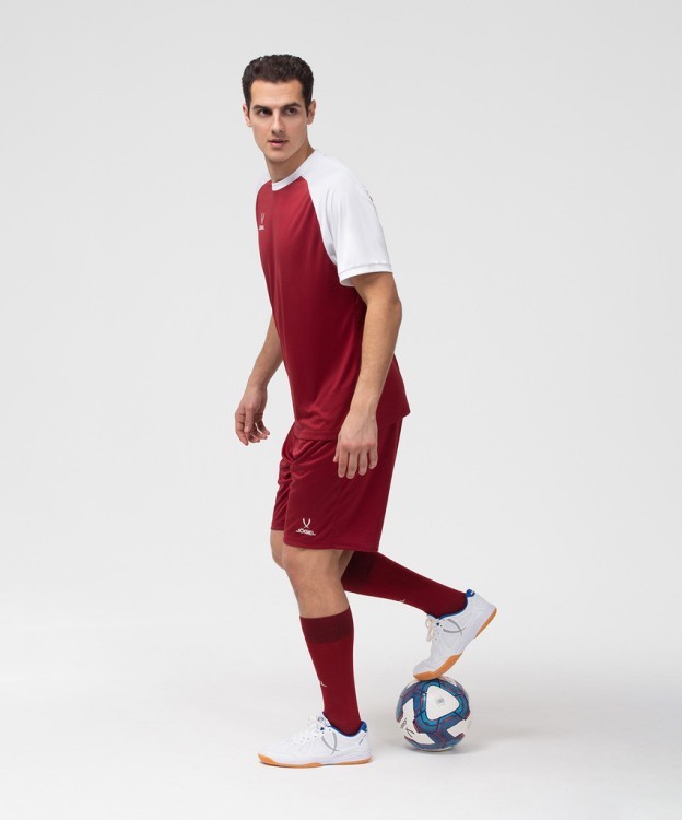 Шорты игровые JOGEL CAMP Classic Shorts, гранатовый/белый (702565)
