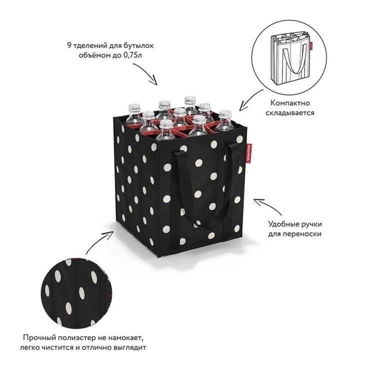 Сумка-органайзер для бутылок bottlebag mixed dots (62610) Сумка-органайзер для бутылок bottlebag mixed dots (62610)