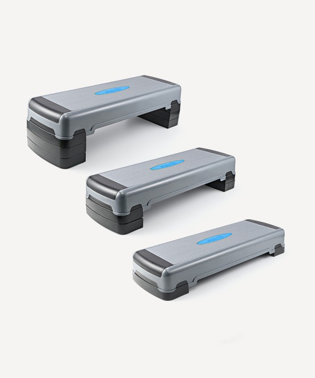 БЕЗ УПАКОВКИ Степ-платформа фиксирующаяся STARFIT SP-204 90х32х25 см, 3-уровневая (2127731)